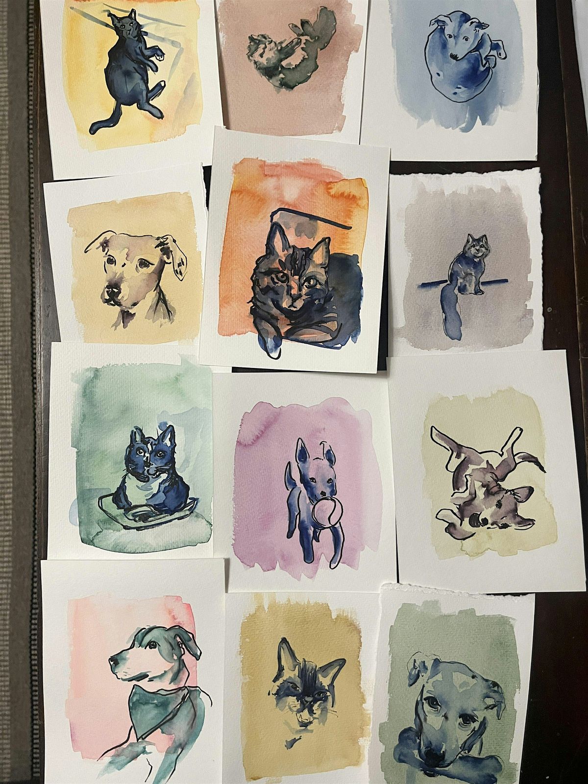 Watercolor Pet Portraits