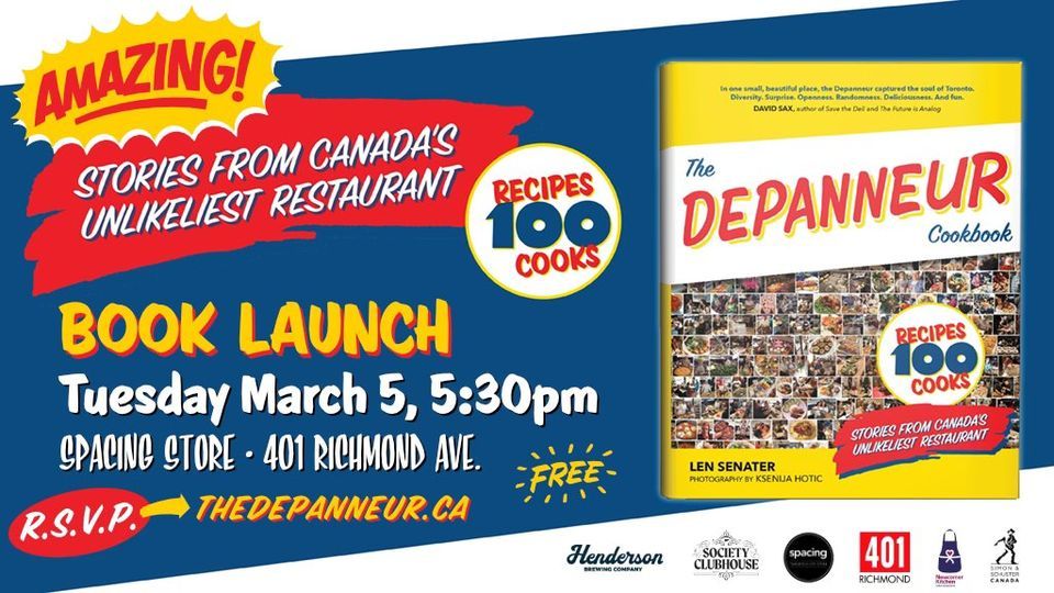 BOOK LAUNCH: The Depanneur Cookbook