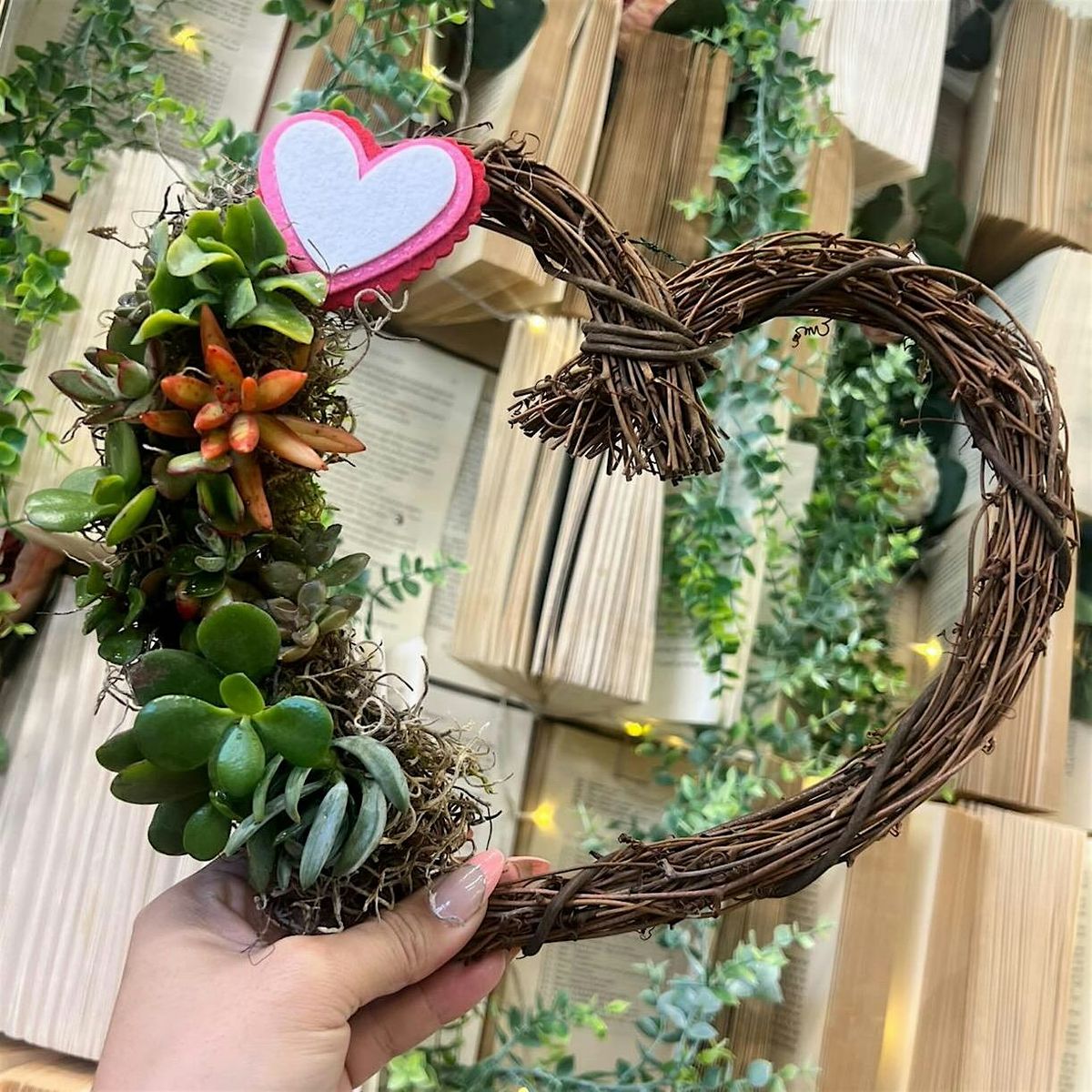 Succulent Heart Wreath Workshop