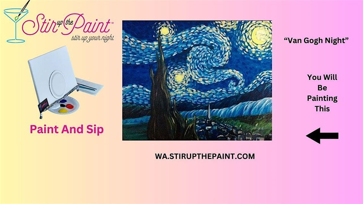 Seattle Paint and Sip, Paint Party, Paint Night  With Stir Up The Paint