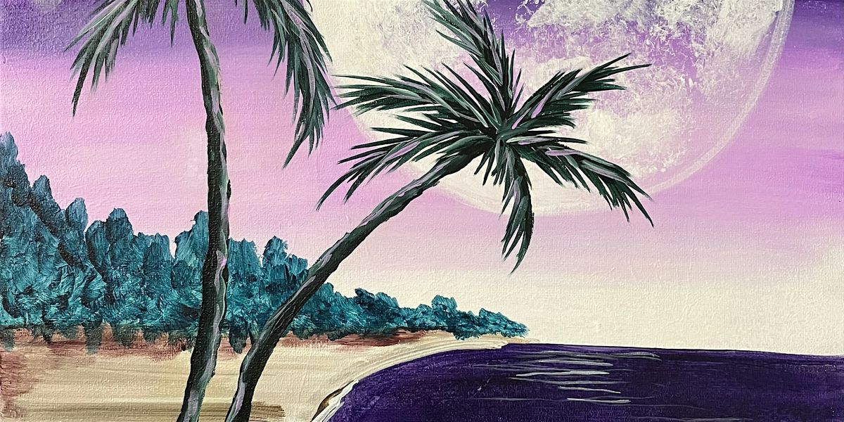 Lunar Lavender Beach - Paint and Sip by Classpop!\u2122