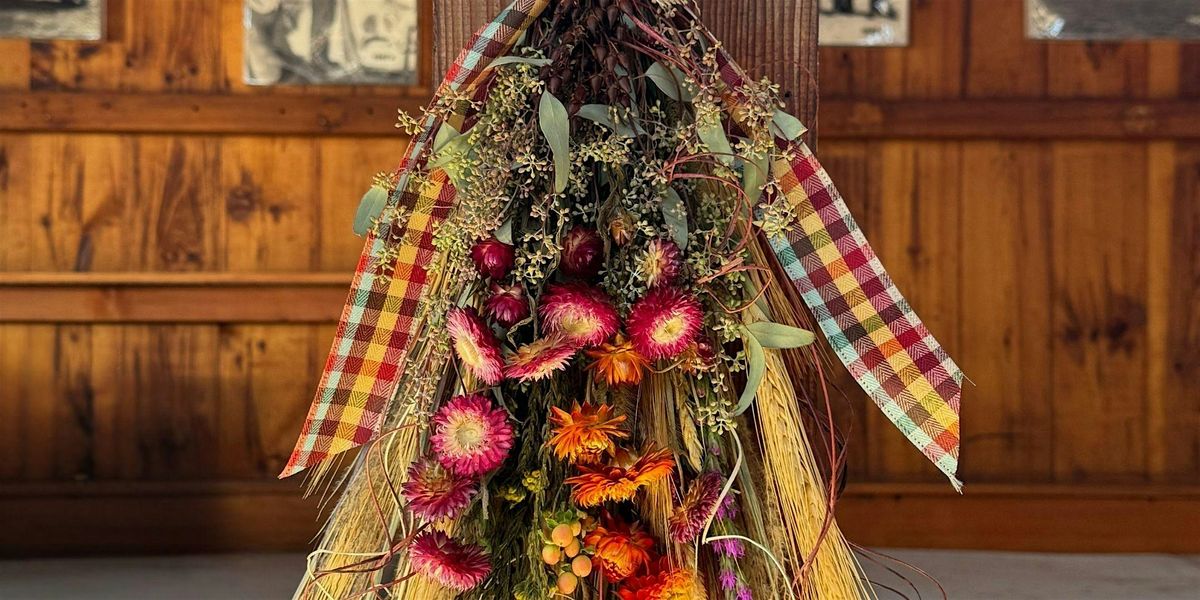 Dried Floral Autumn Swag