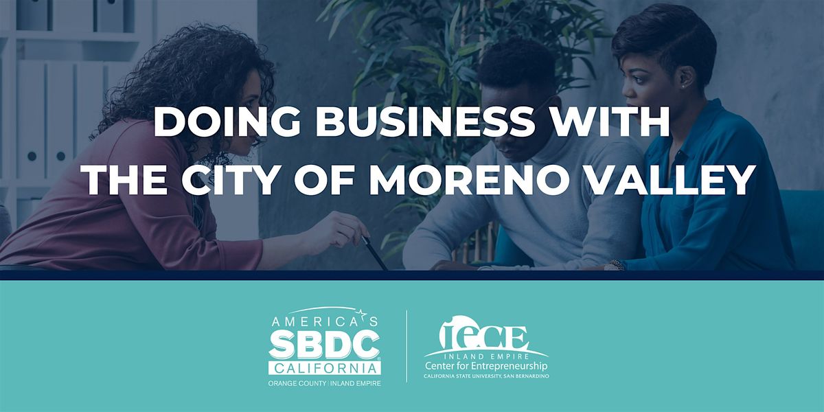 Doing Business with the City of Moreno Valley