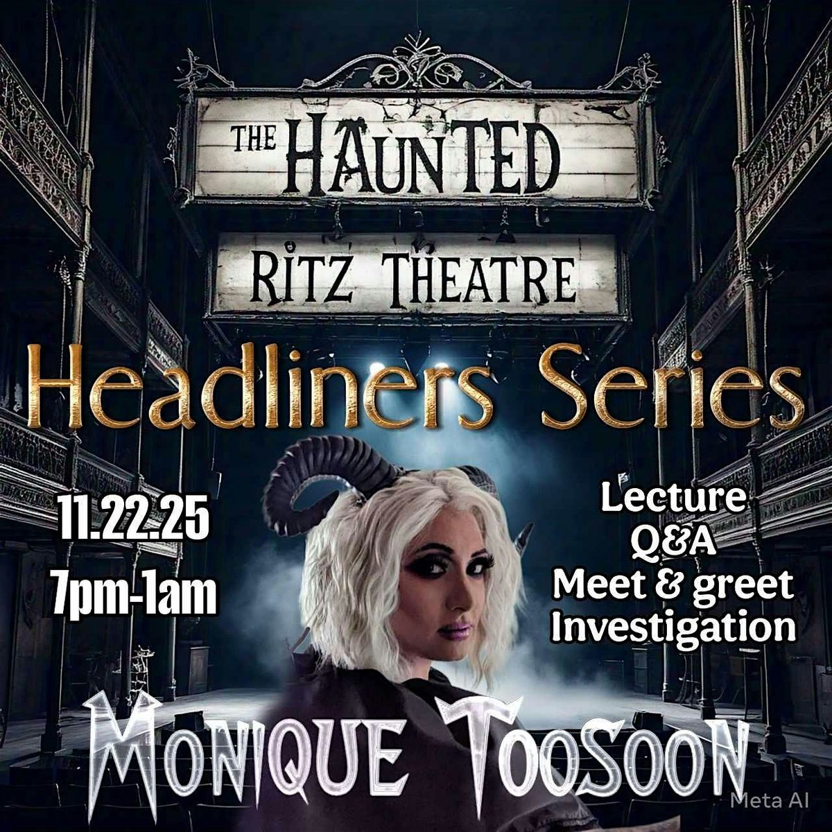 HEADLINERS SERIES! Special guest Monique Toosoon
