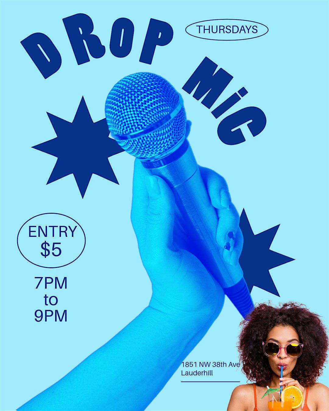 Drop Mic Rabbit DROP MIC THURSDAY, 1851 NW 38th Ave, Lauderhill, 16 October to 11 December