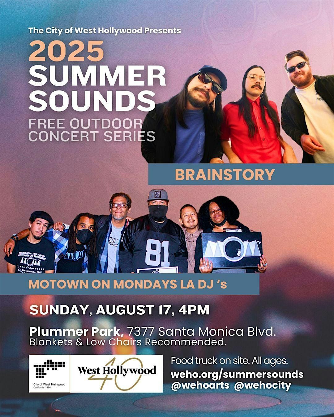 Brainstory and the Motown On Mondays LA DJ's at Summer Sounds (FREE)