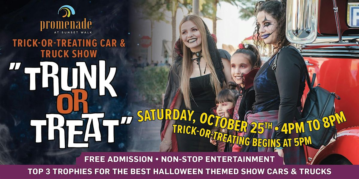 Promenade 6th Annual "Trunk or Treat" Trick or Treating & Car Show