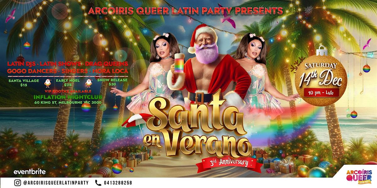 Arco\u00edris Queer Latin Party: Santa en Verano