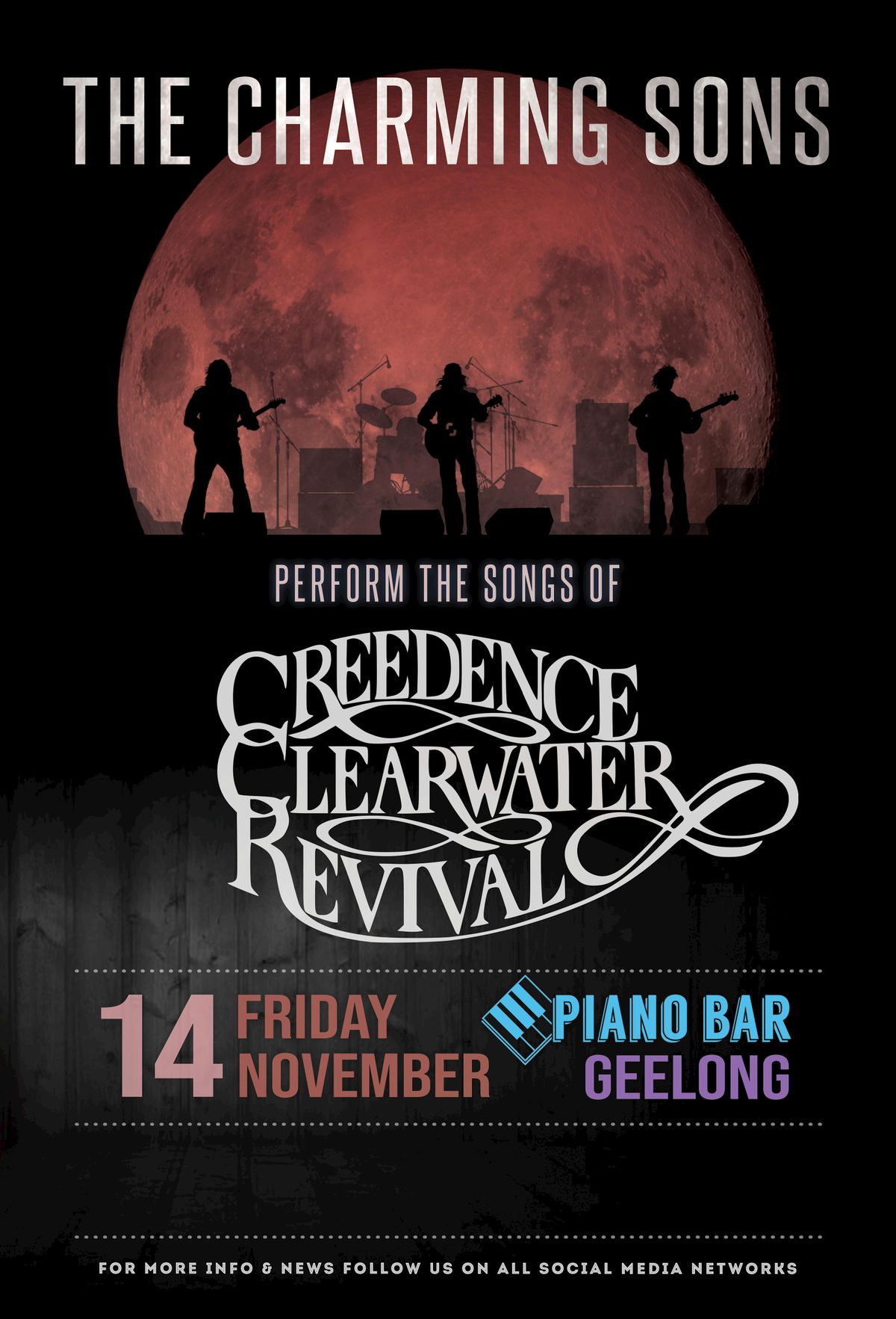 "The Creedence Show" - The Charming Sons at Piano Bar Geelong