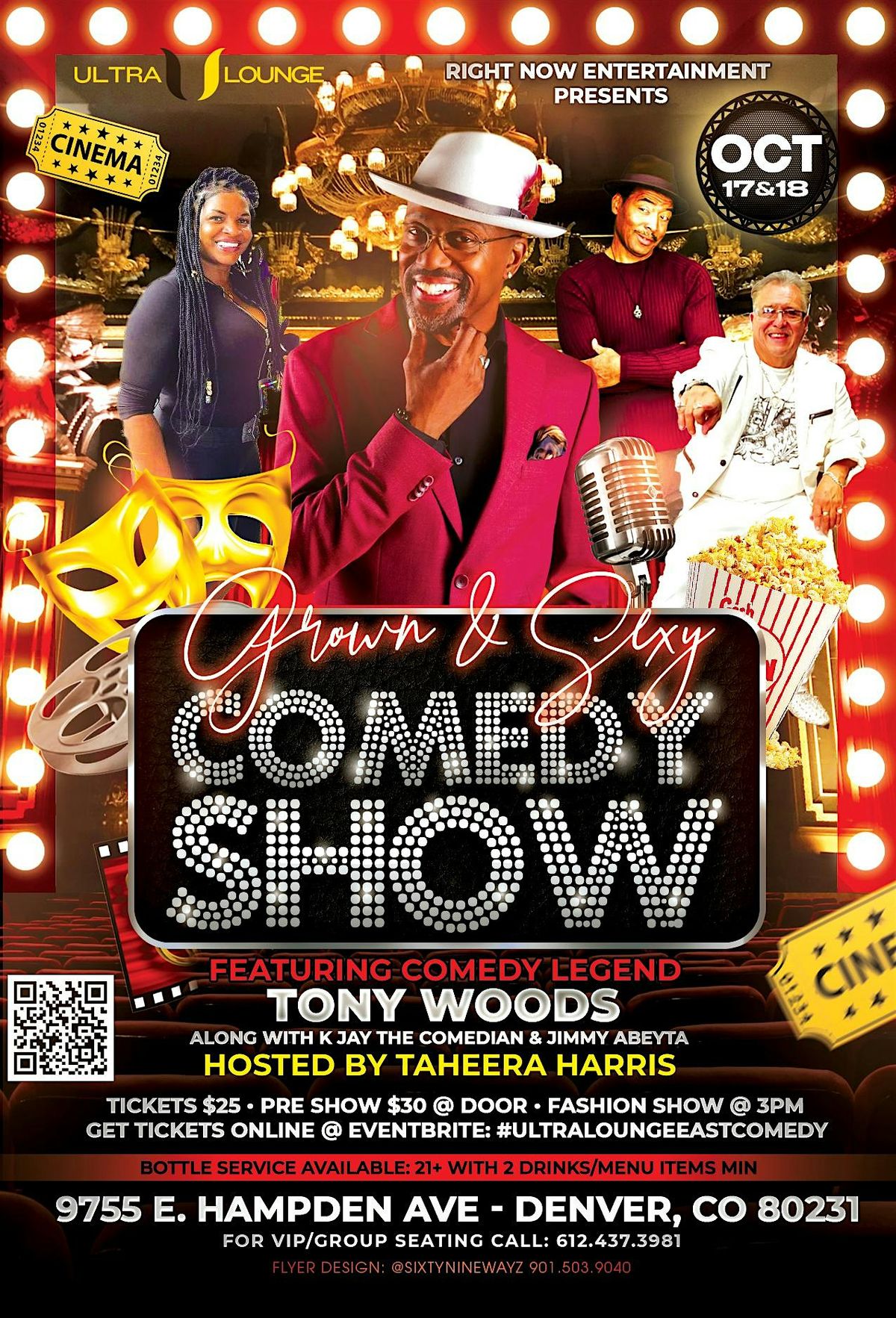 The Grown & Sexy Comedy Show, Tony Woods & K Jay, Taheera , Jimmy.
