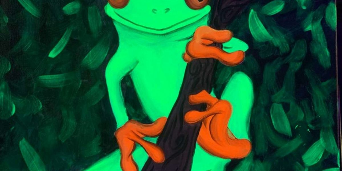 Luminous Tree Frog - Paint and Sip by Classpop!\u2122