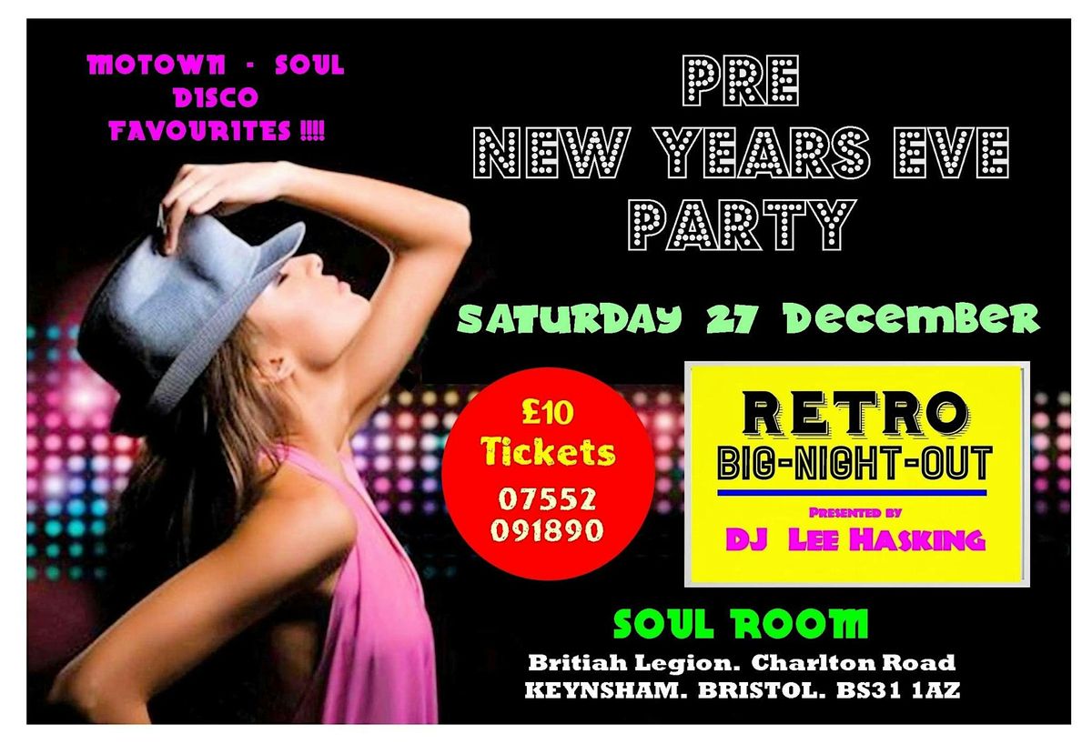 Pre New year Eve party for over 30s