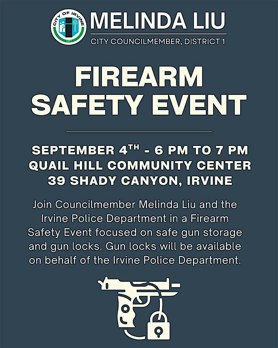 Councilmember Liu's Firearm Safety Event
