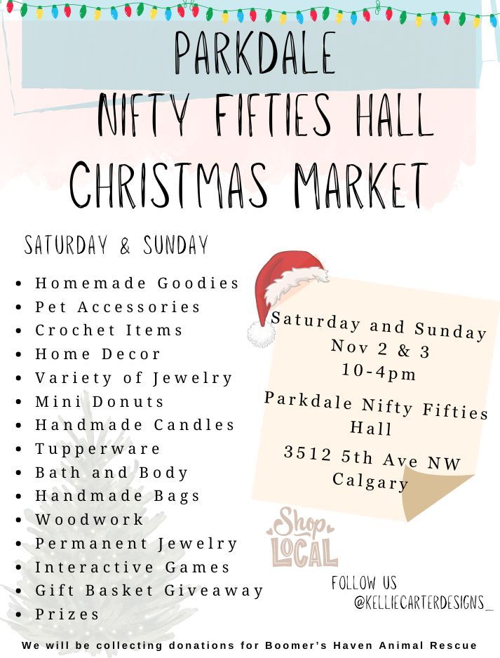 Parkdale Community & Nifty Fifties Weekend Christmas Market 