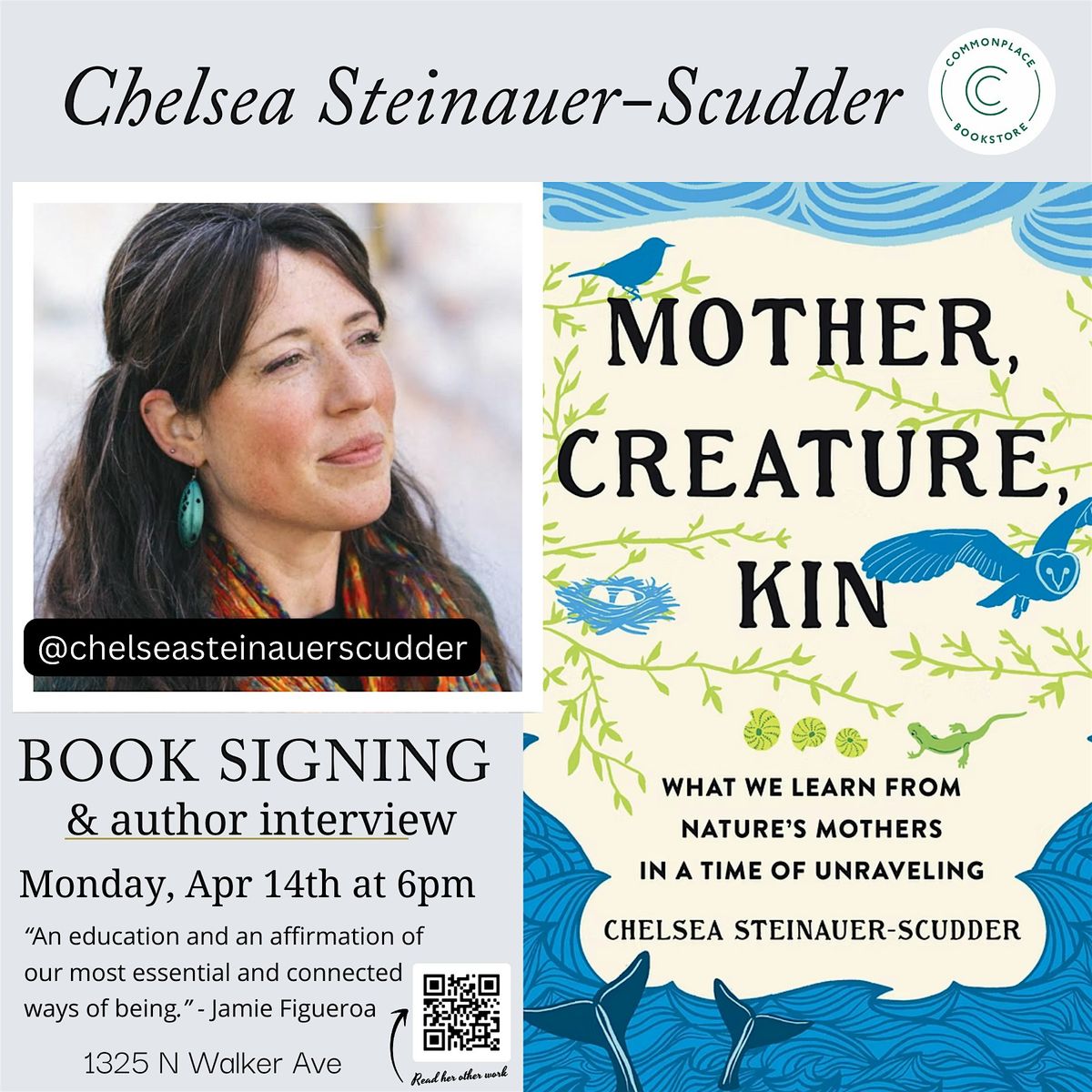 Author Interview & Book Signing with Chelsea Steinauer-Scudder