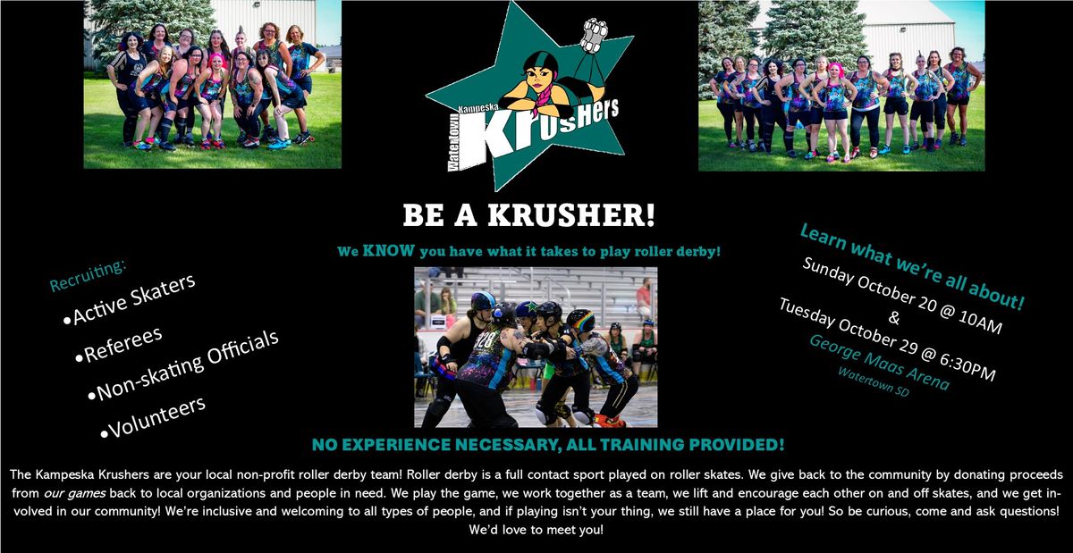 Be A Krusher Recruitment Event #1