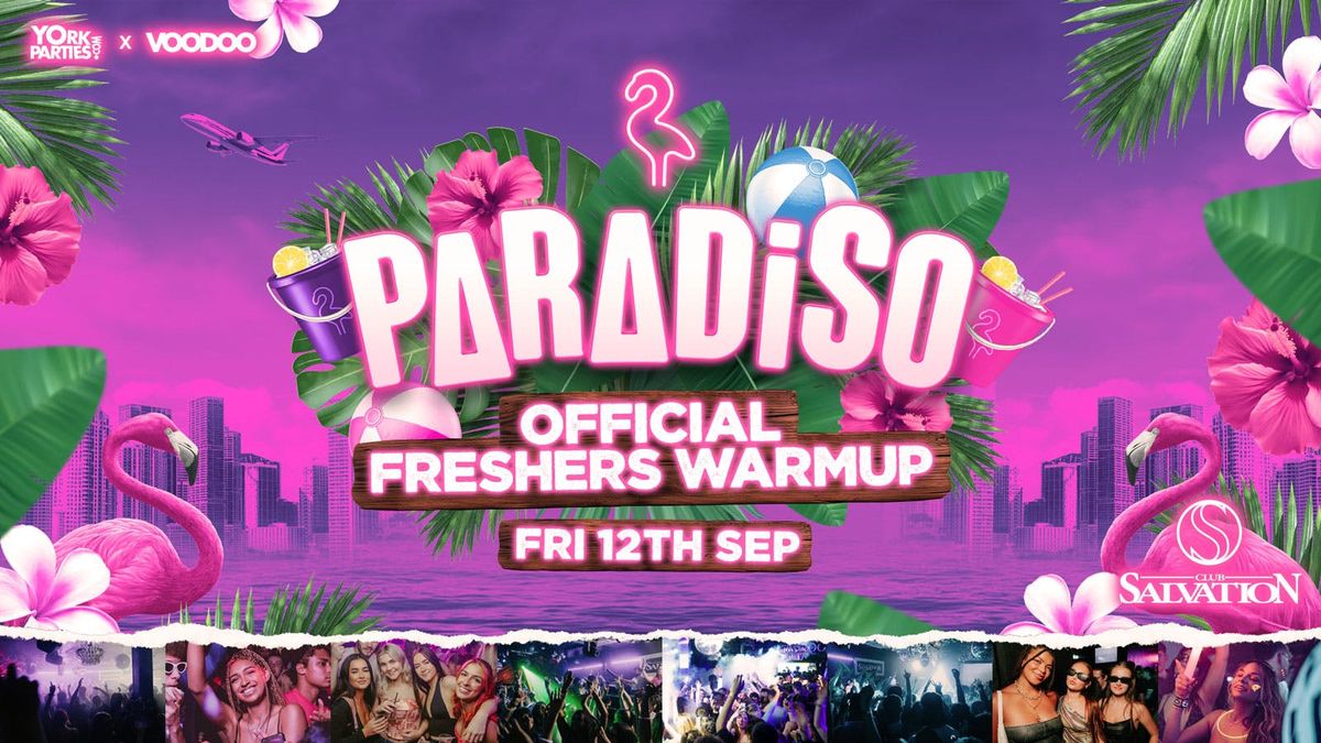 PARADISO FRIDAYS Official Freshers Warmup \ud83e\udda9 