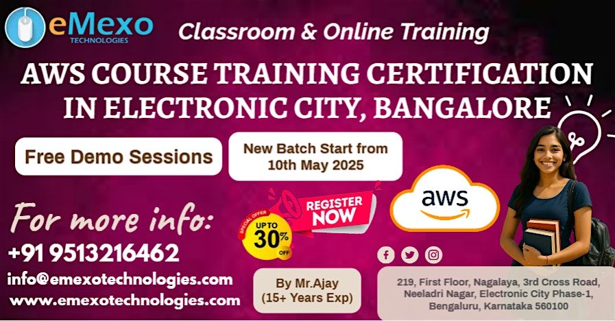 Best AWS Training in Electronic City, Bangalore \u2013 Get Certified & Land Your