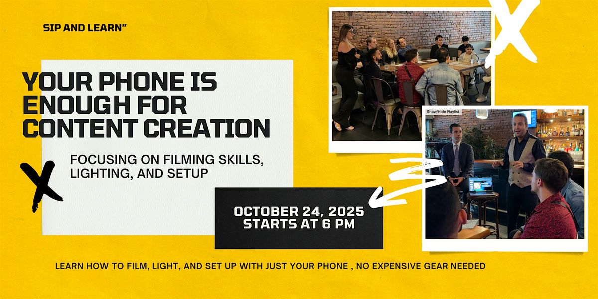 Sip & Learn: Your Phone is Enough for Content Creation