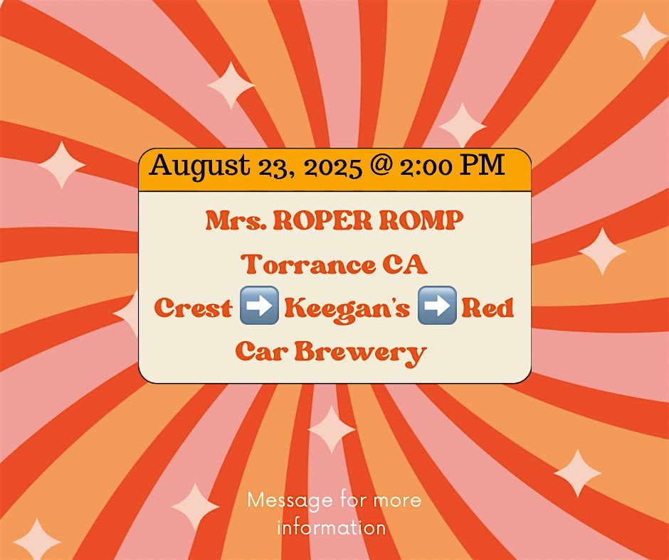 Mrs. Roper Romp Bar Crawl