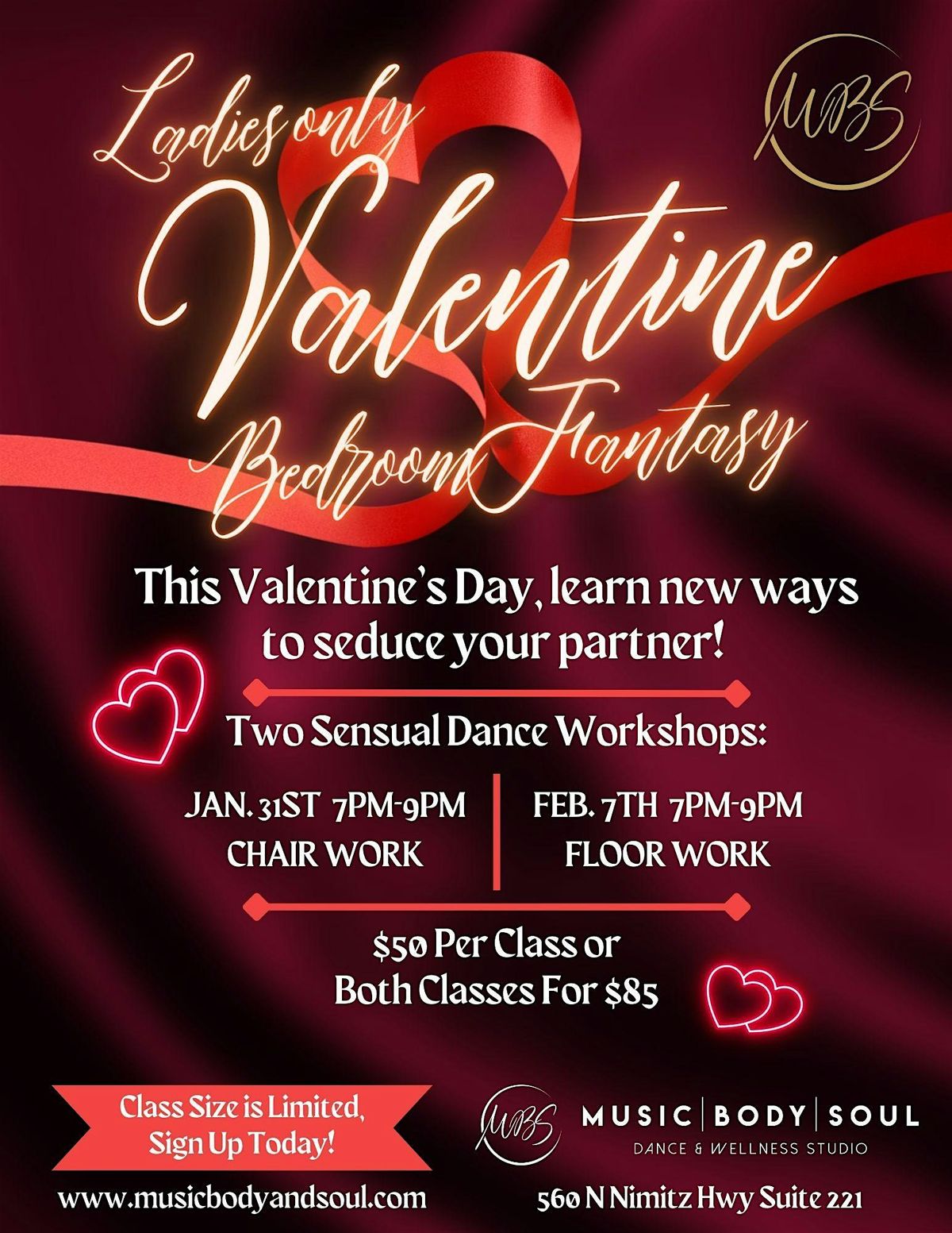 Valentine Workshop ~Bedroom Fantasy~ Ladies Only