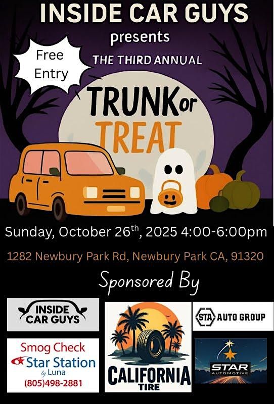 Free Trunk or Treat Event at Inside Car Guys - 10\/26 @4pm