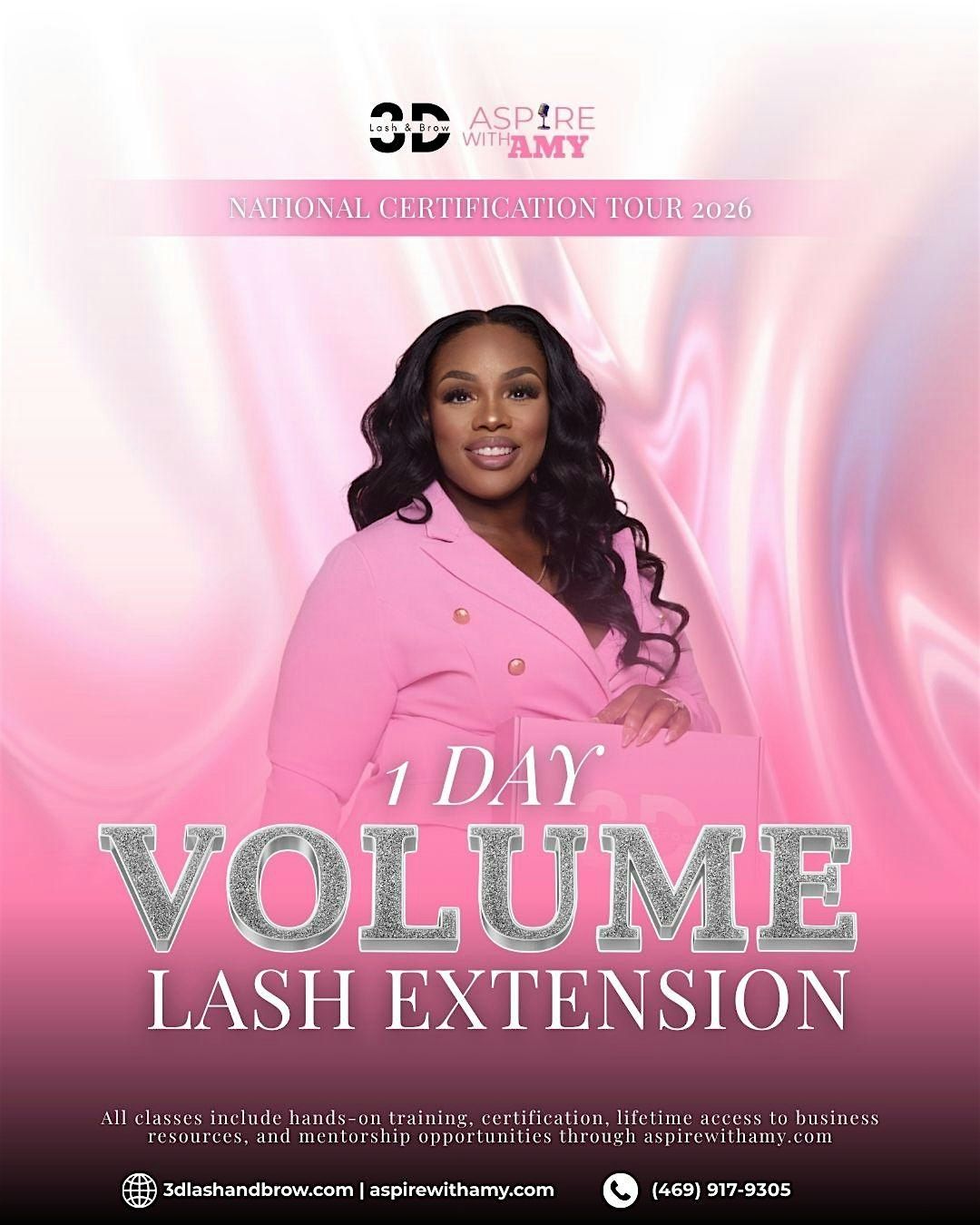 Volume Lash Extensions Certification \u2013 Dallas, TX (Jan 14, 2026)