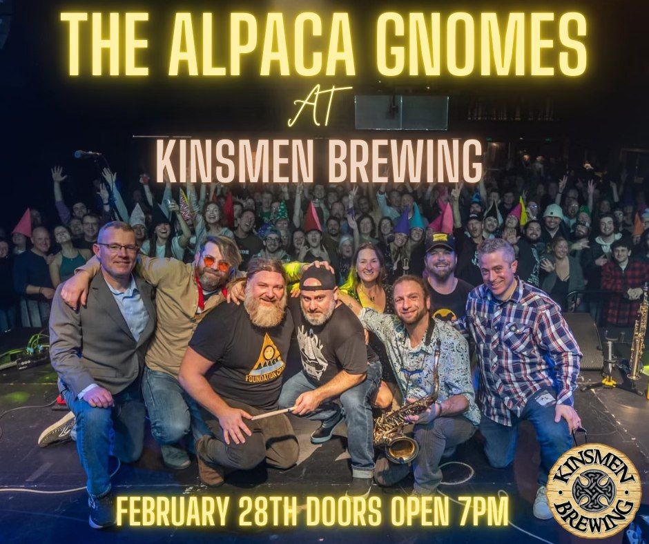 THE ALPACA GNOMES ARE BACK TO KINSMEN BREWING !