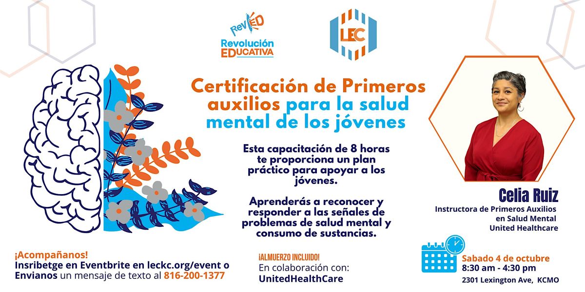 Certificaci\u00f3n de Primeros auxilios para la salud mental de los j\u00f3venes