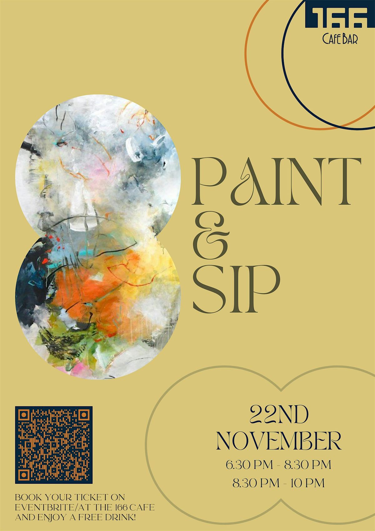 Paint & Sip at CafeBar 166 - November 22nd