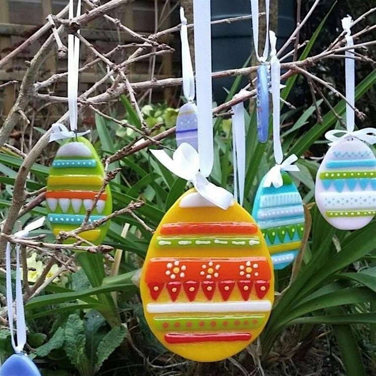 FUSED GLASS EASTER EGG HANGING DECORATIONS (18+ YEARS)