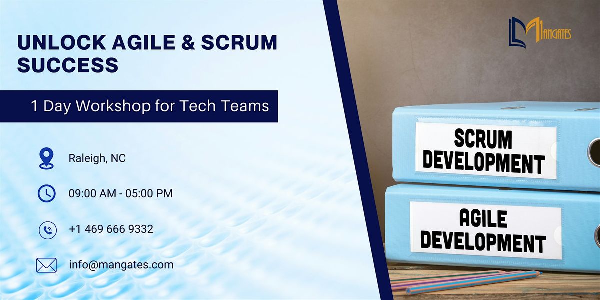 Unlock Agile & Scrum Success \u2013 1 Day Workshop in Raleigh for Tech Teams