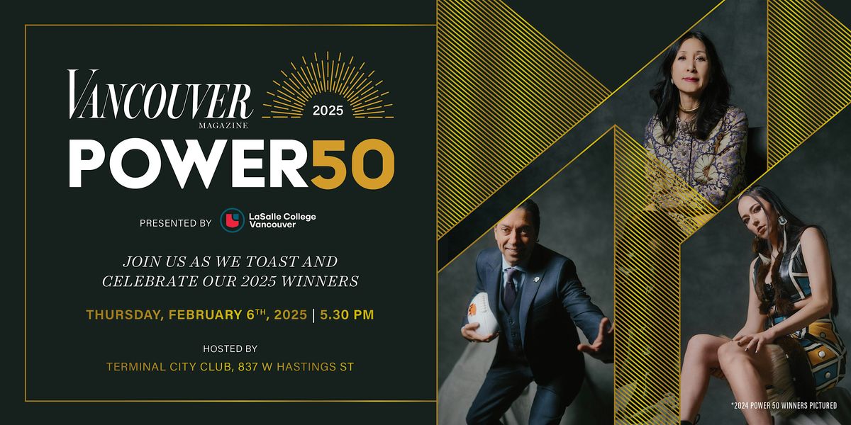 Vancouver Magazine Power 50 Awards 2025