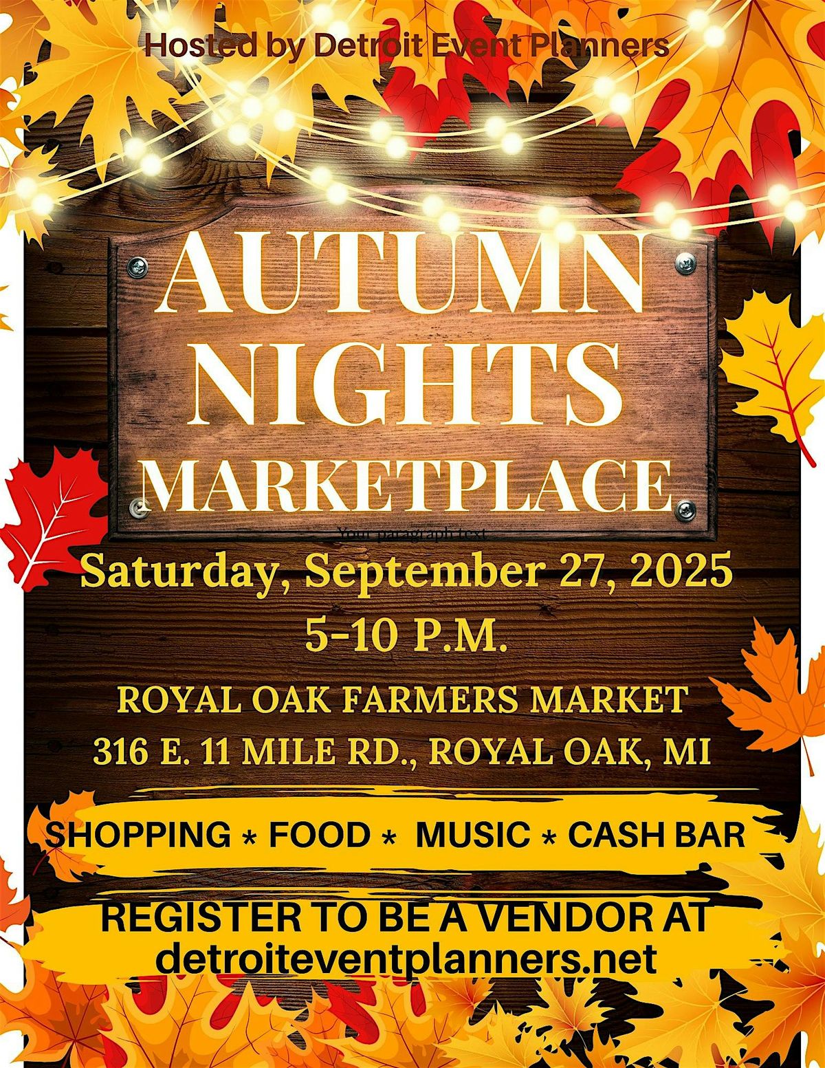 AUTUMN NIGHTS MARKETPLACE