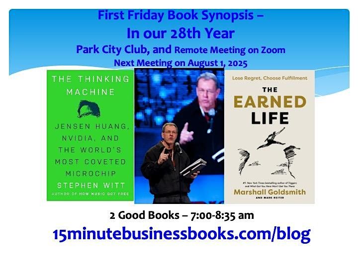 First Friday Book Synopsis, Friday, September 5, 2025