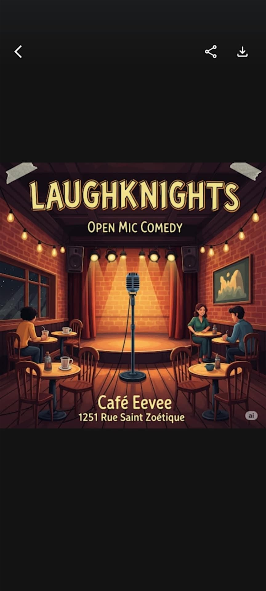 laugh knights open mic comedy