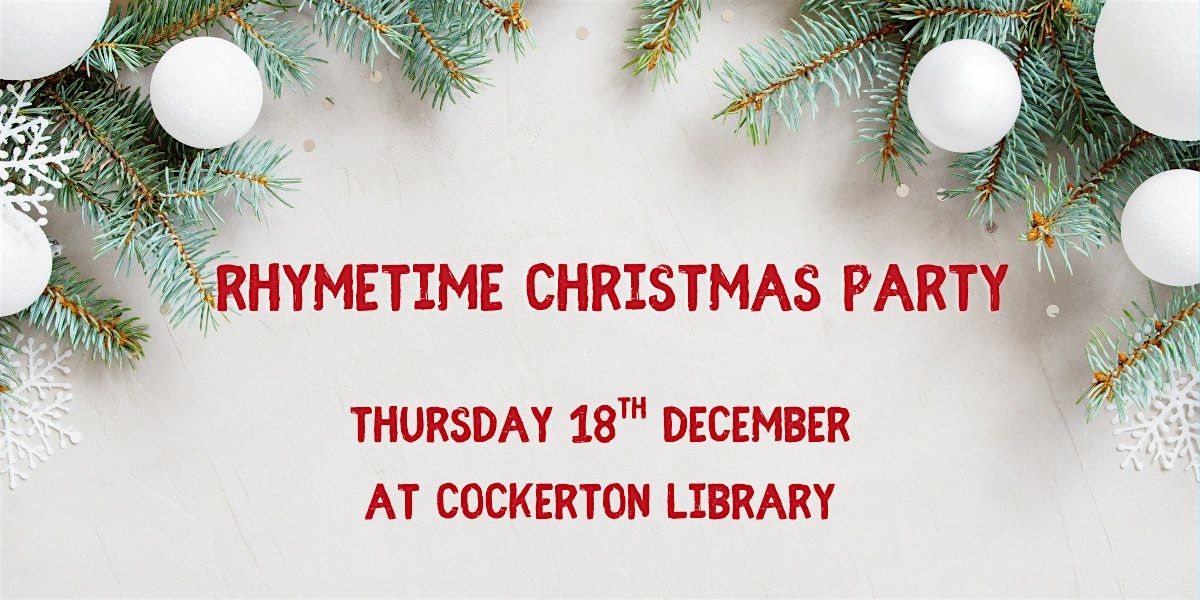 Rhymetime Christmas Party at Cockerton Library