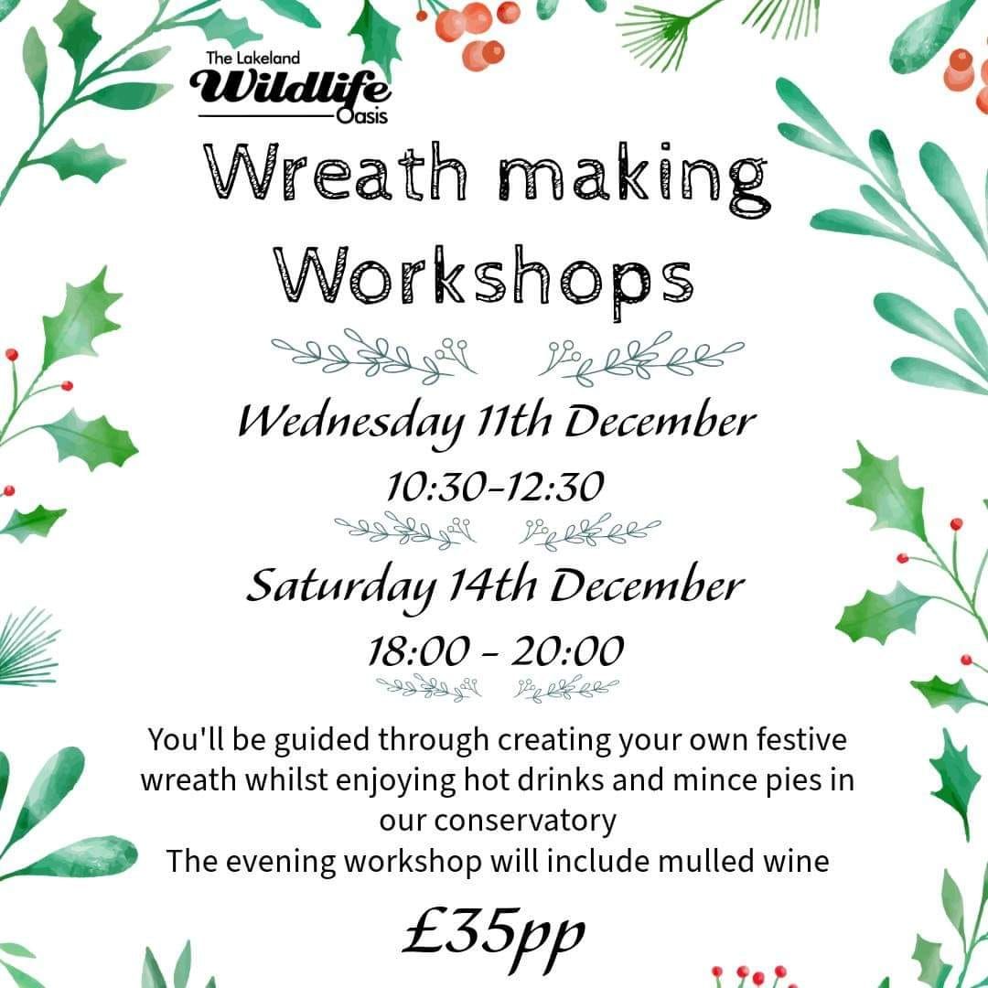 Morning Wreath making workshop at Lakeland Wildlife Oasis 