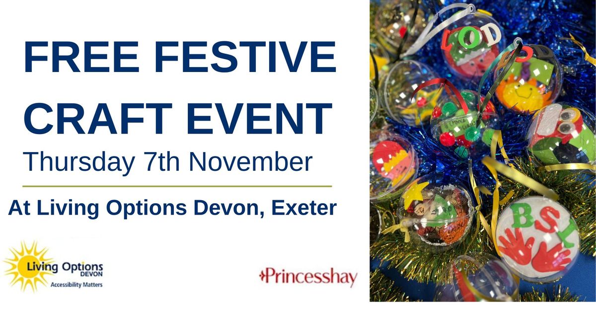 Free festive craft event