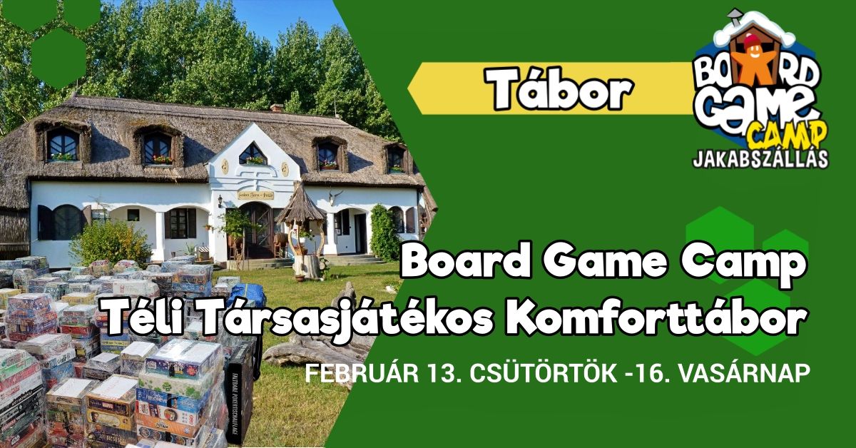 Board Game Camp T\u00e9li T\u00e1rsasj\u00e1t\u00e9kos Komfortt\u00e1bor