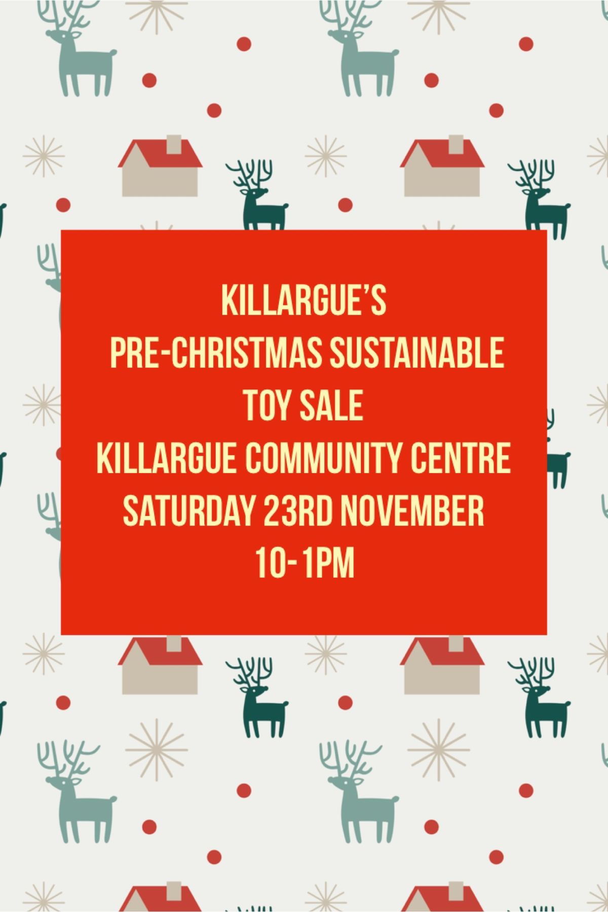 Killargue\u2019s sustainable pre Christmas toy sale