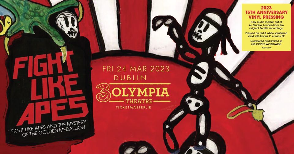 Fight Like Apes @ 3Olympia Dublin ON SALE THIS FRIDAY