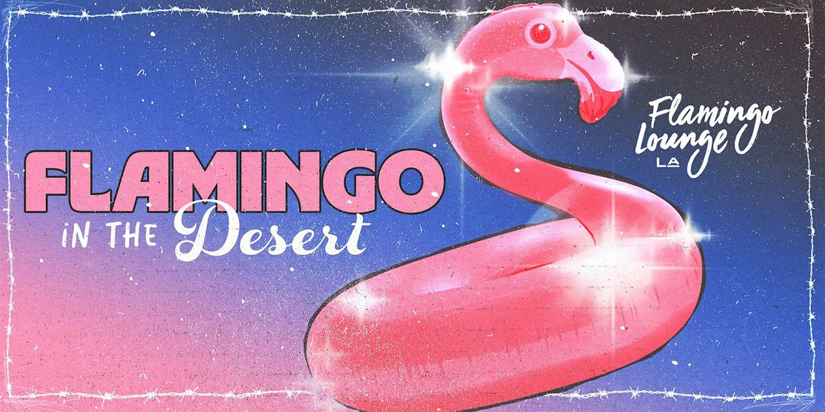 Flamingo in the Desert