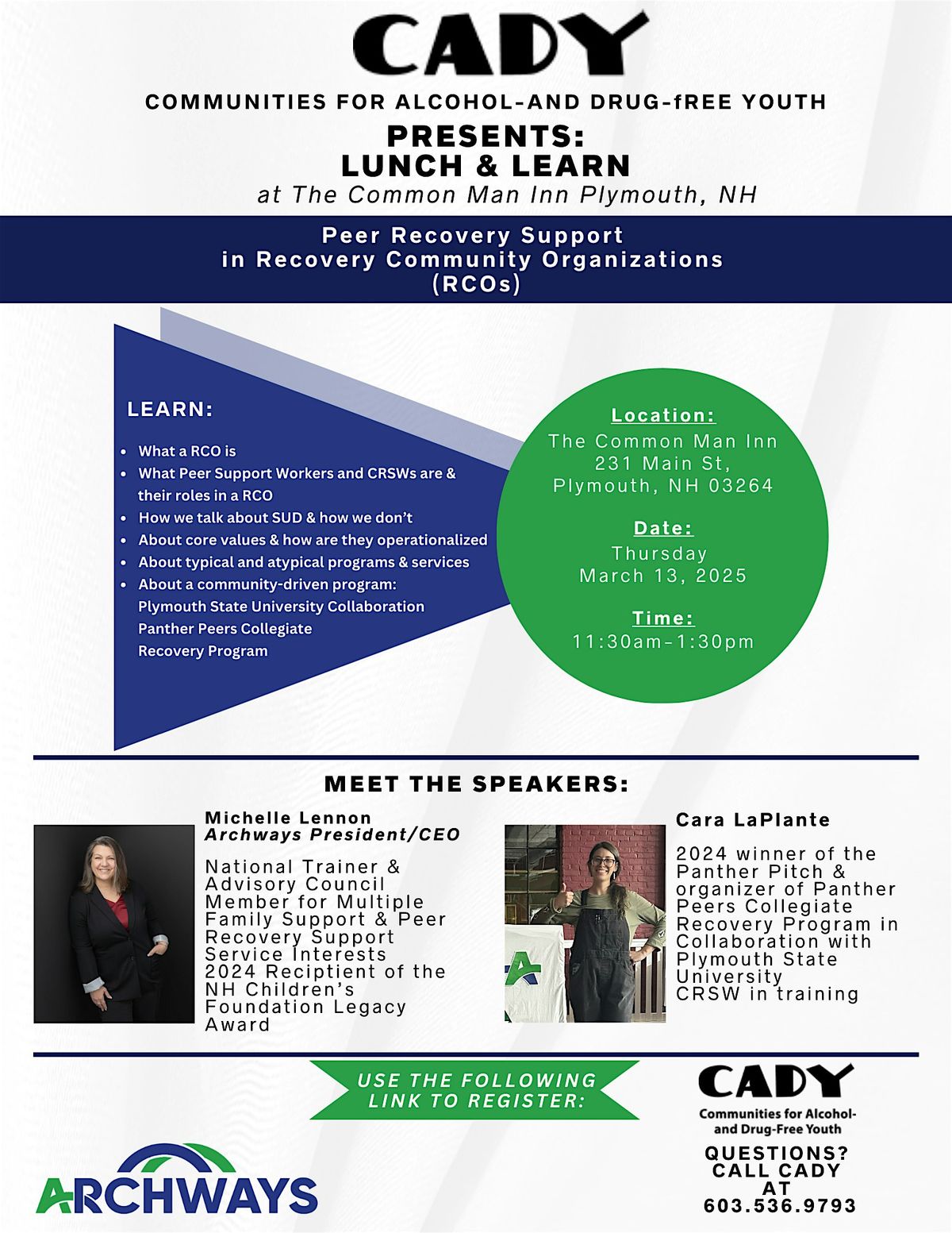 Lunch and Learn - Peer Recovery Support in Recovery Community Organizations