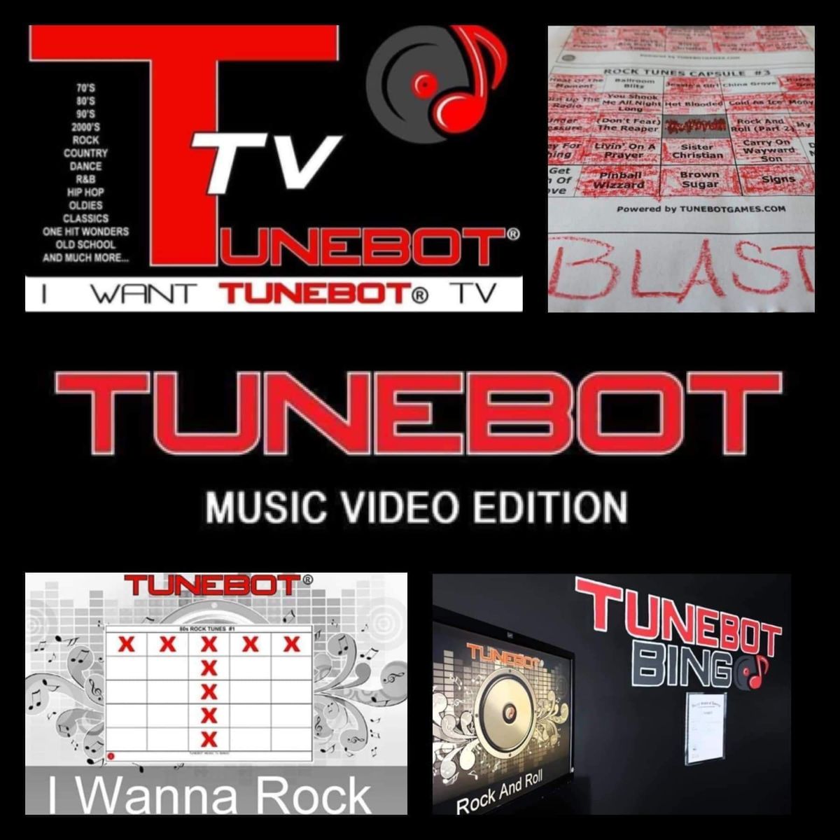 TUNEBOT Music Tv Bingo