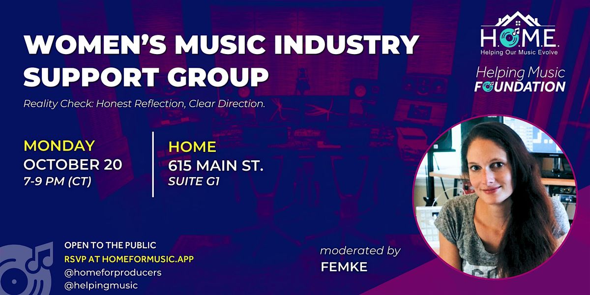 Women's Music Industry Support Group: Reality Check