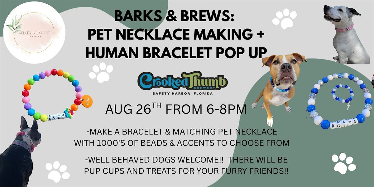 Barks & Brews Bead Bar Pop Up