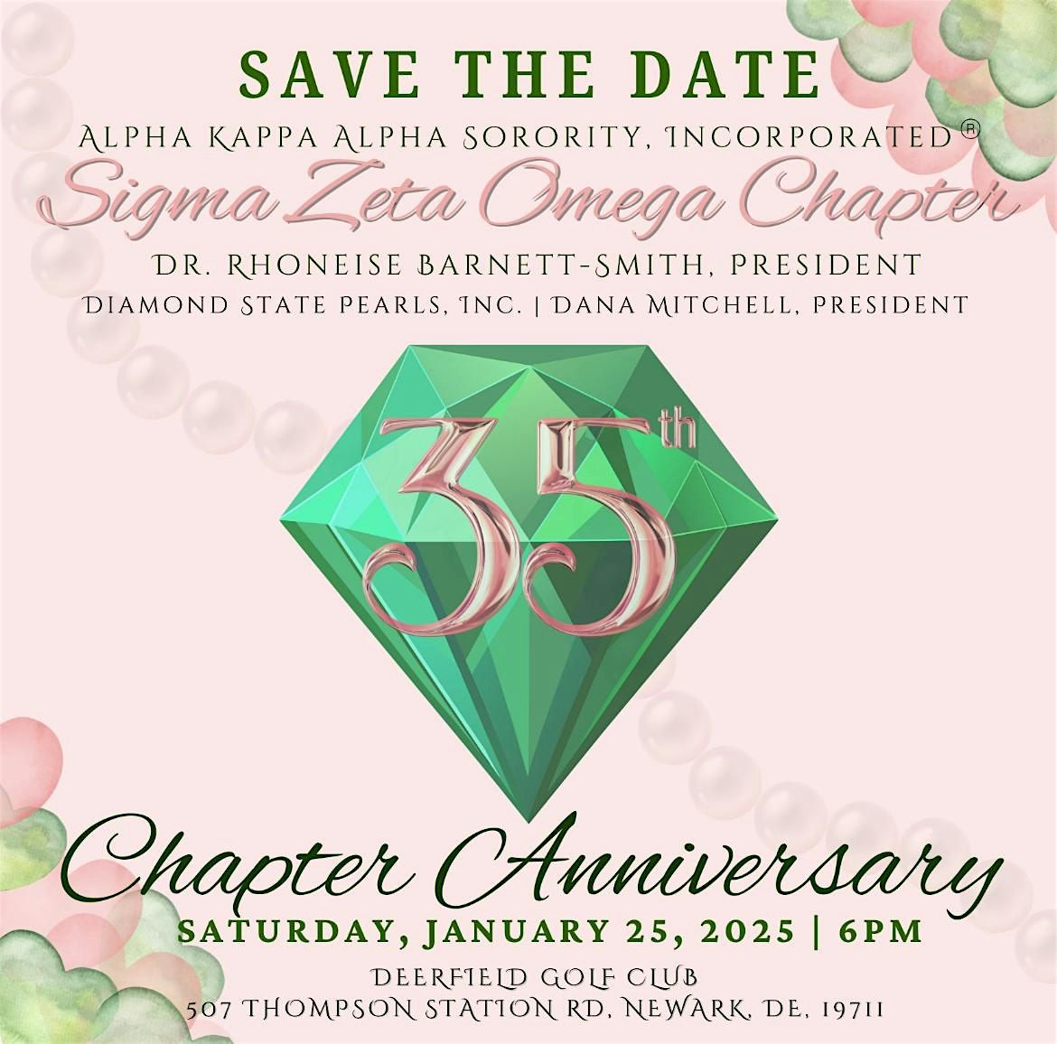 35th Chapter Anniversary of Sigma Zeta Omega