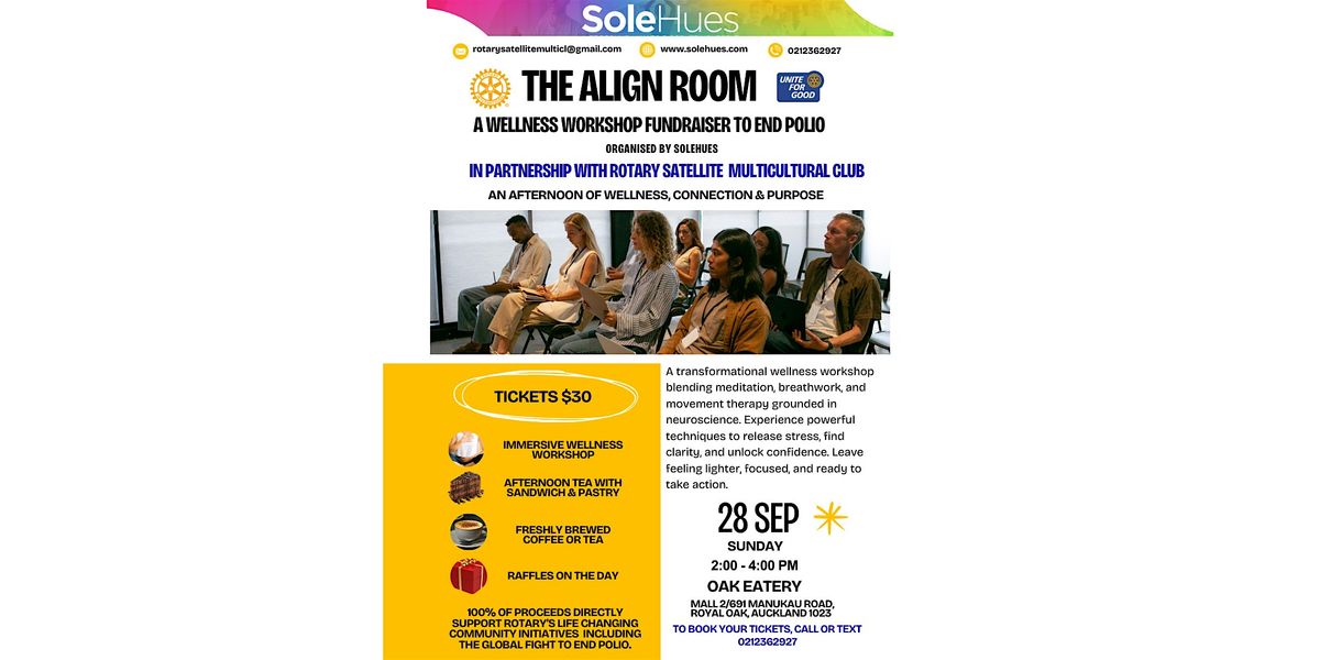 The Align Room \u2013 A Wellness Workshop Fundraiser to End Polio