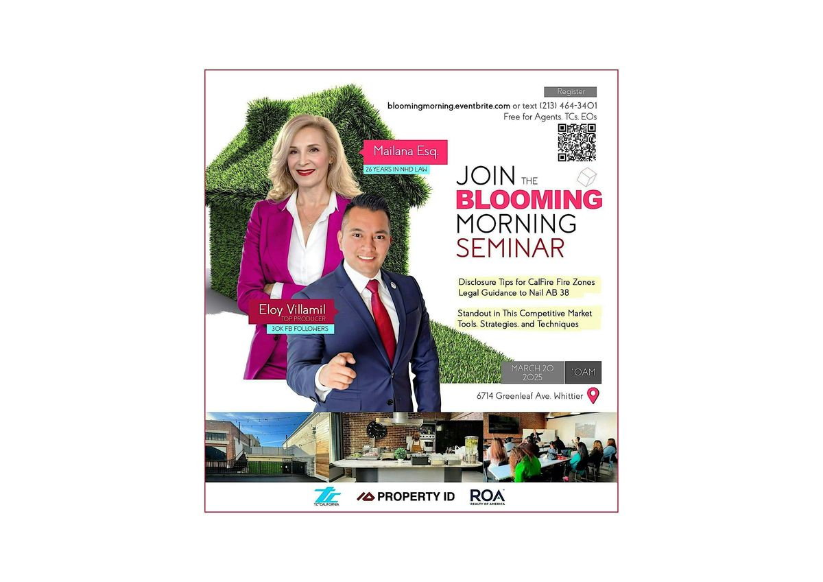 Join the Blooming Morning Seminar in Spring\u2019s Rooftop Rise!